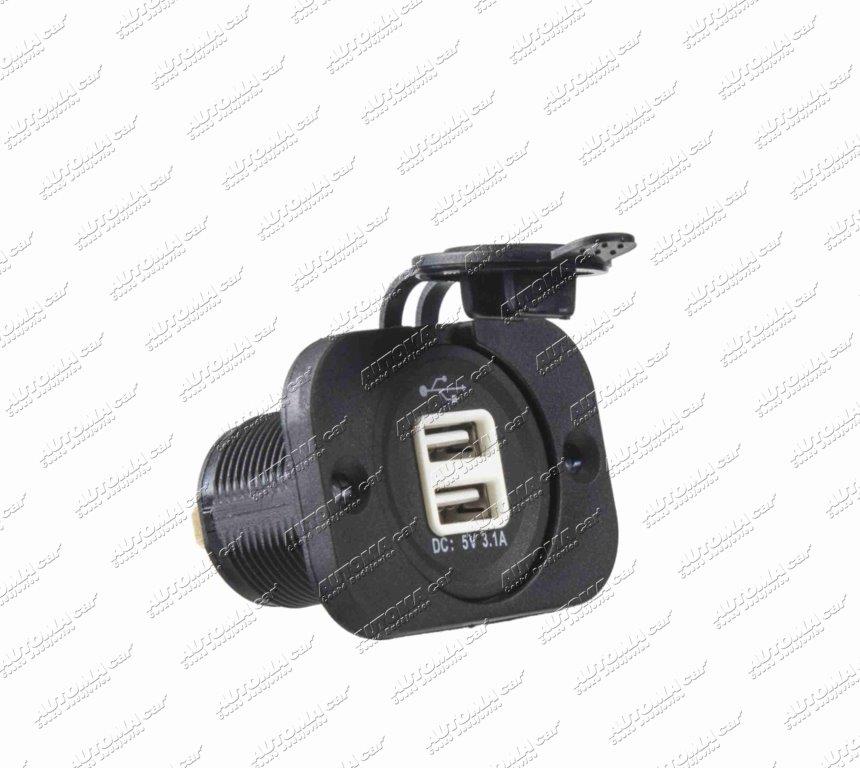 Zásuvka 2xUSB 12/24V - 5V 3,1A