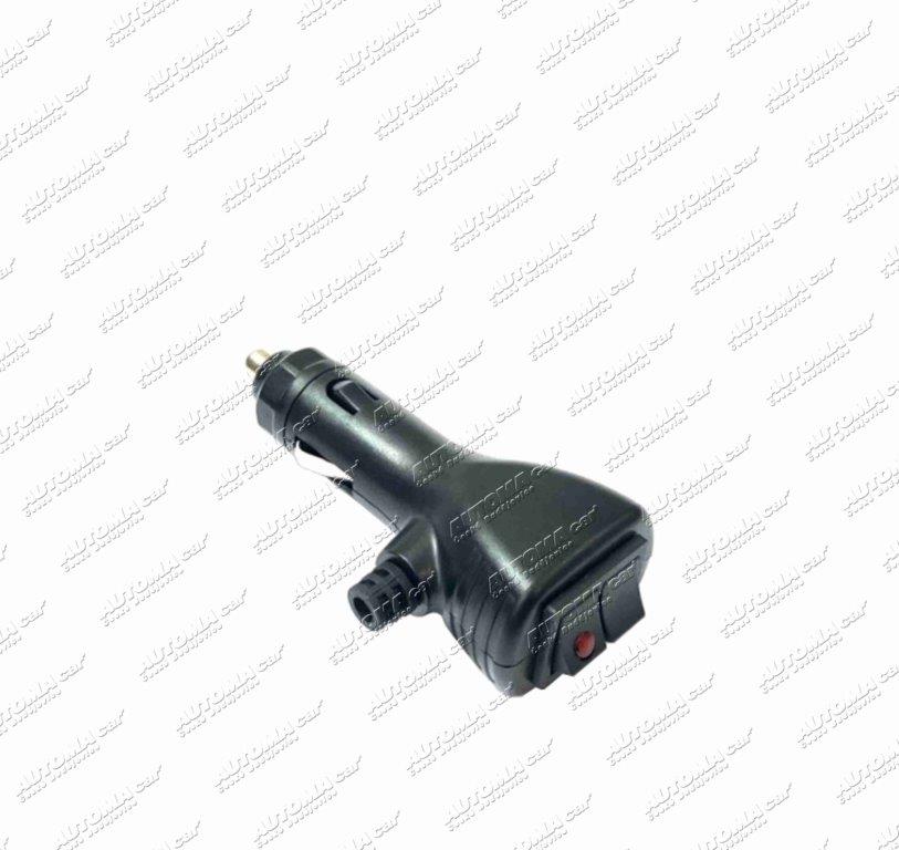 Zástrčka zapalovače 12/24V s vypínačem a přepínačem světelných režimů majáků