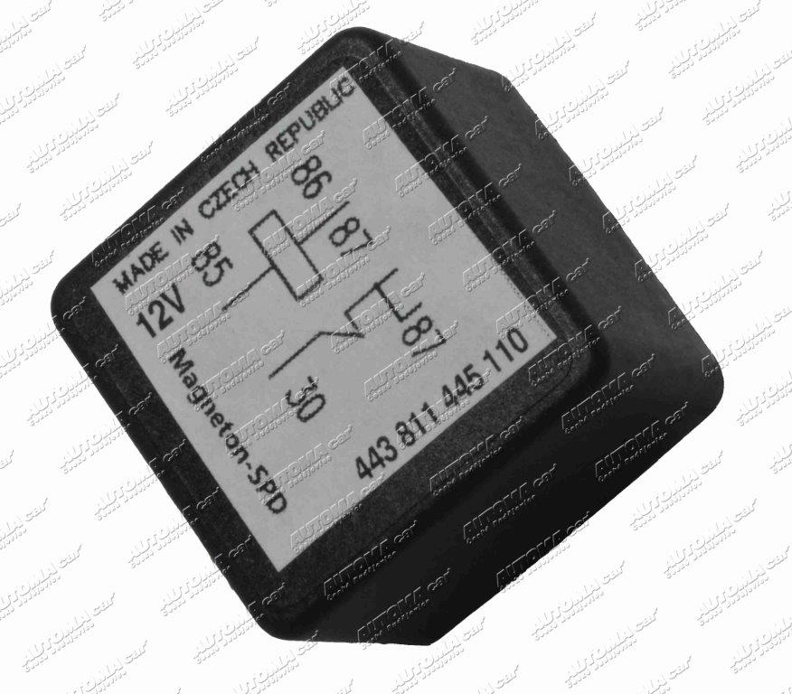 Relé 12V/30A spínací na dva kontakty