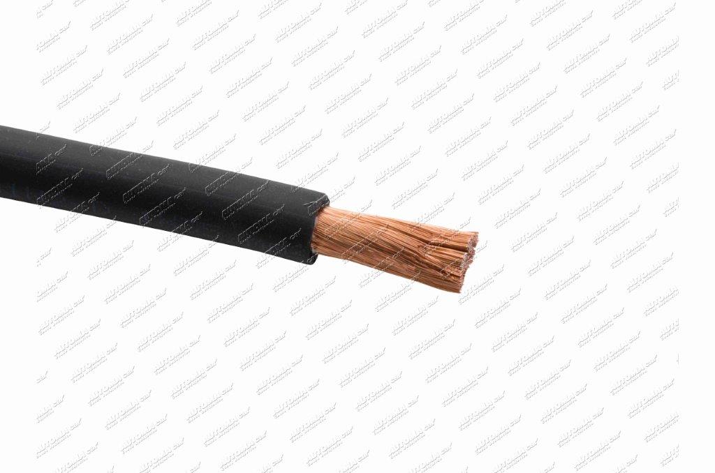 Kabel CYA 25mm² ( kabel pro startovací kabely) plast, černý