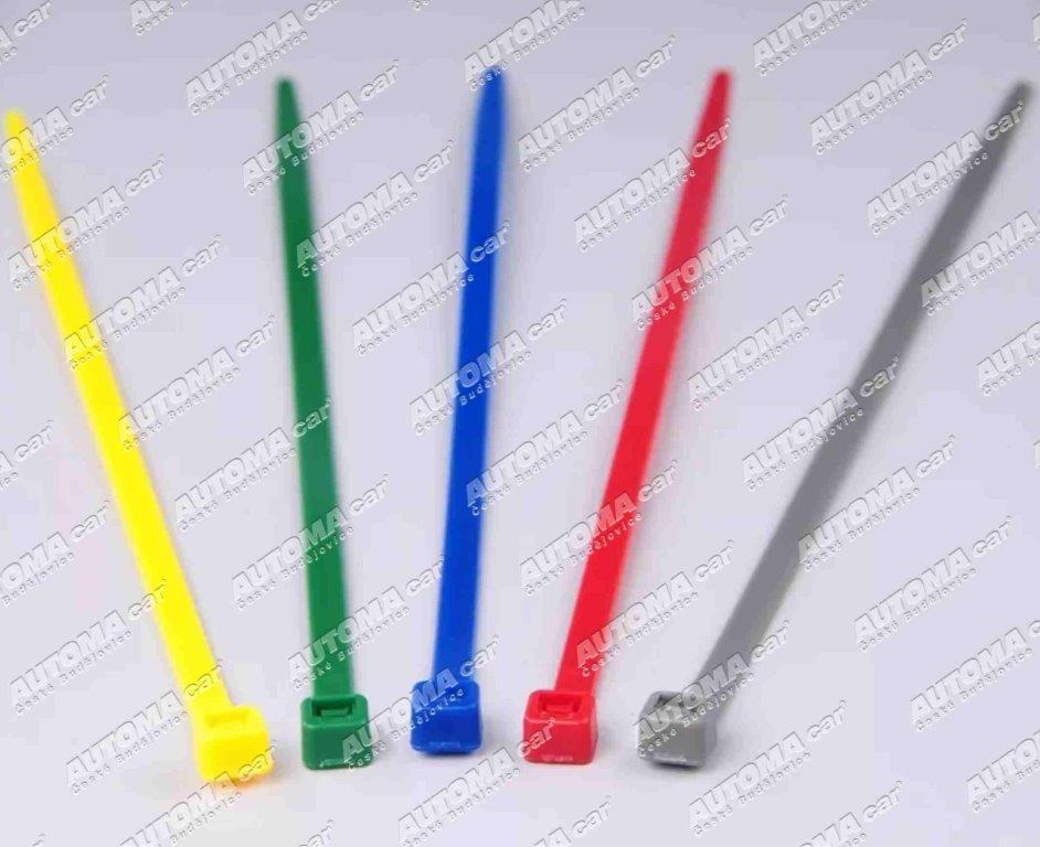 Pásek kabelový 200x4,6 barevné 5 barev po 20 kusech