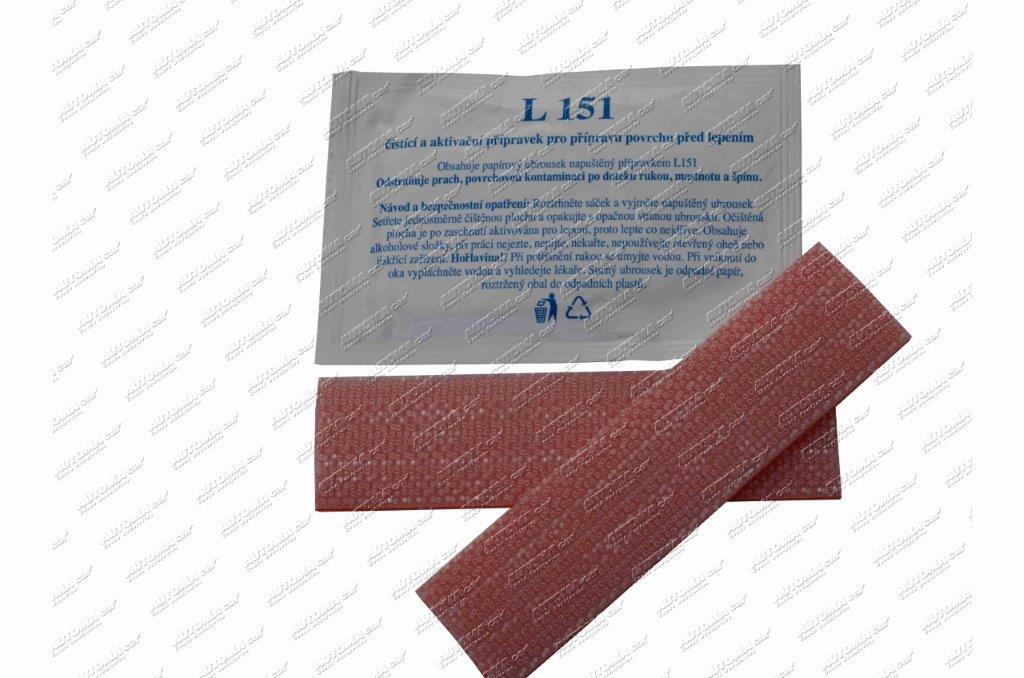 Páska - suchý zip samolepící 10cm transparentní sada + odmaštění