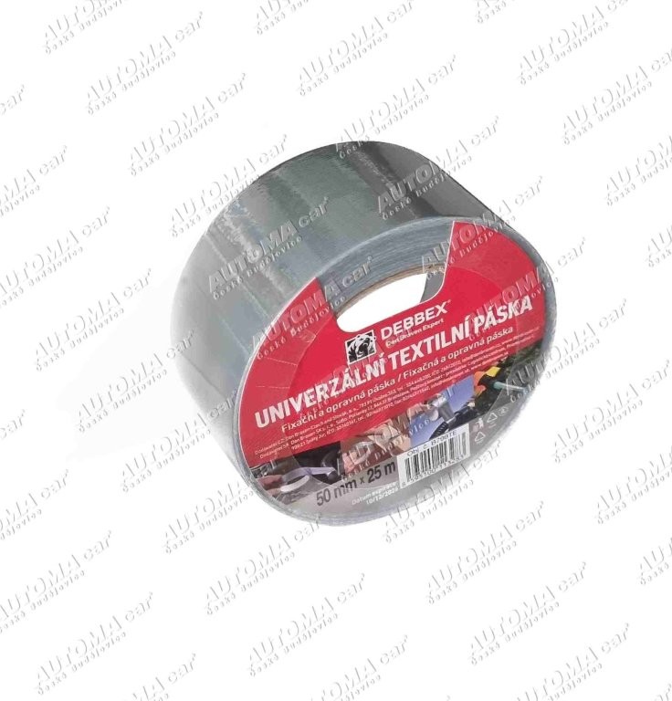 Páska lepící textilní univerzální Tectane 50mm x 25m stříbrná