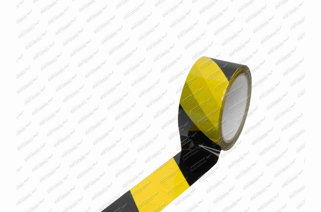 Páska lepící žluto-černá Tectane 50mmx66m 