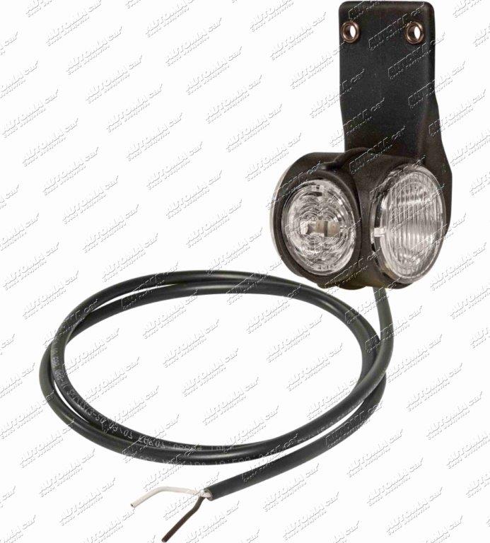 Svítilna Superpoint III LED 12/24V čirá skla levá s kabelem 4m