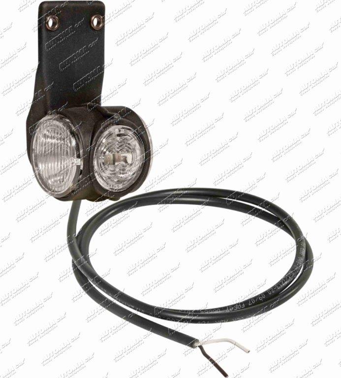 Svítilna Superpoint III LED 12/24V čirá skla pravá s kabelem 4m