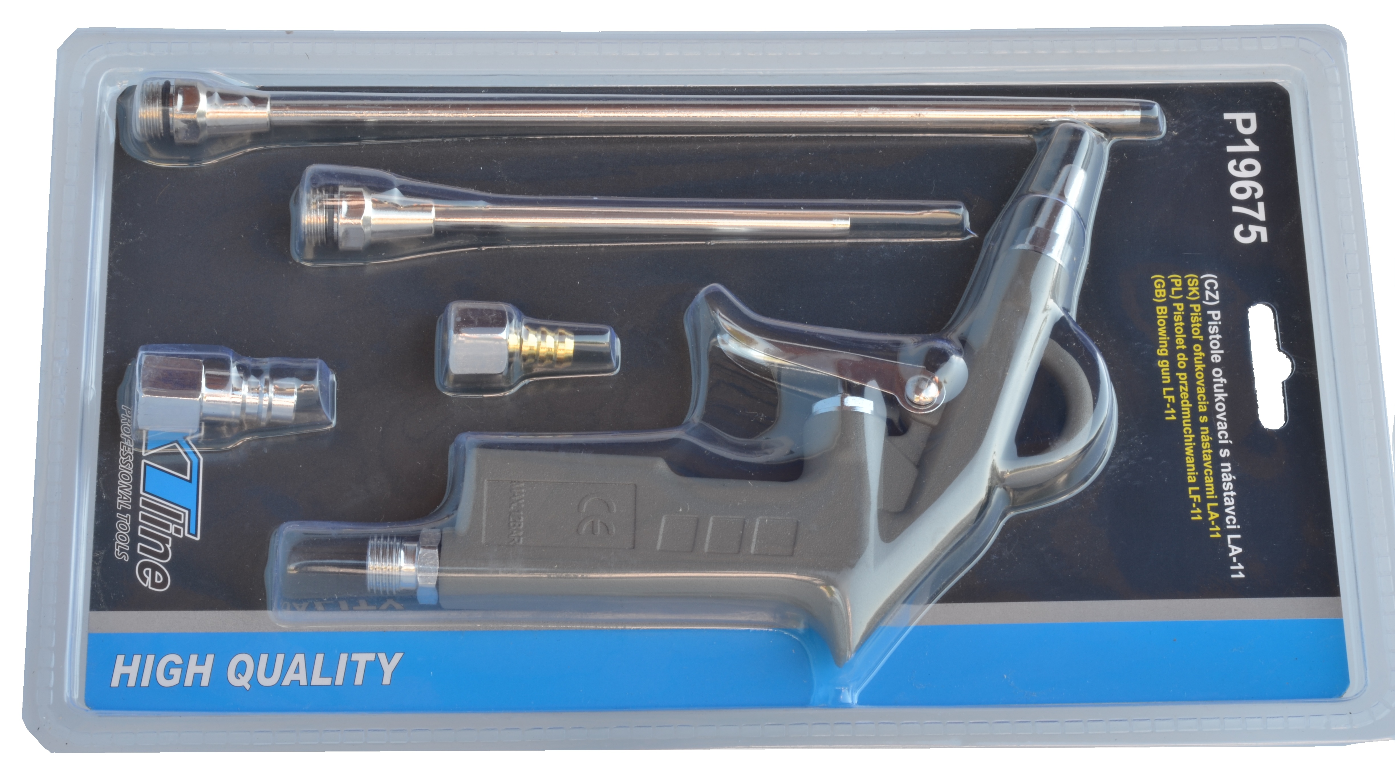 Pistole ofukovací se dvěma nástavci s rychlospojkou 1/4