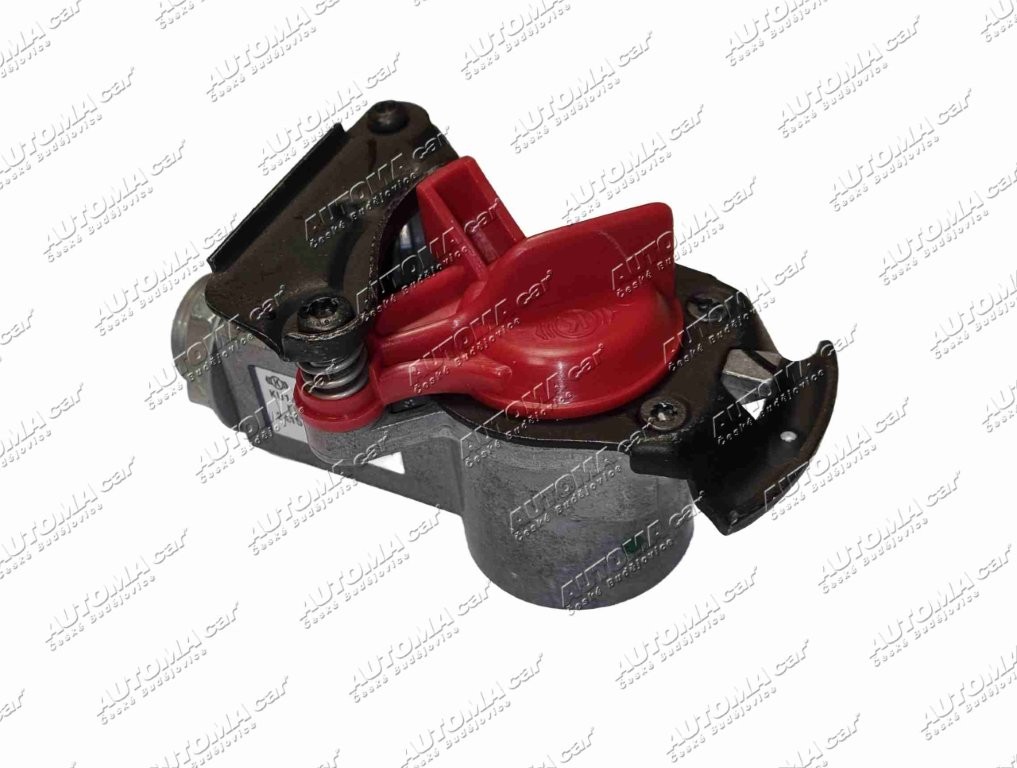 Hlavice červená s filtrem 16x1,5 /vlek-návěs/ KNORR