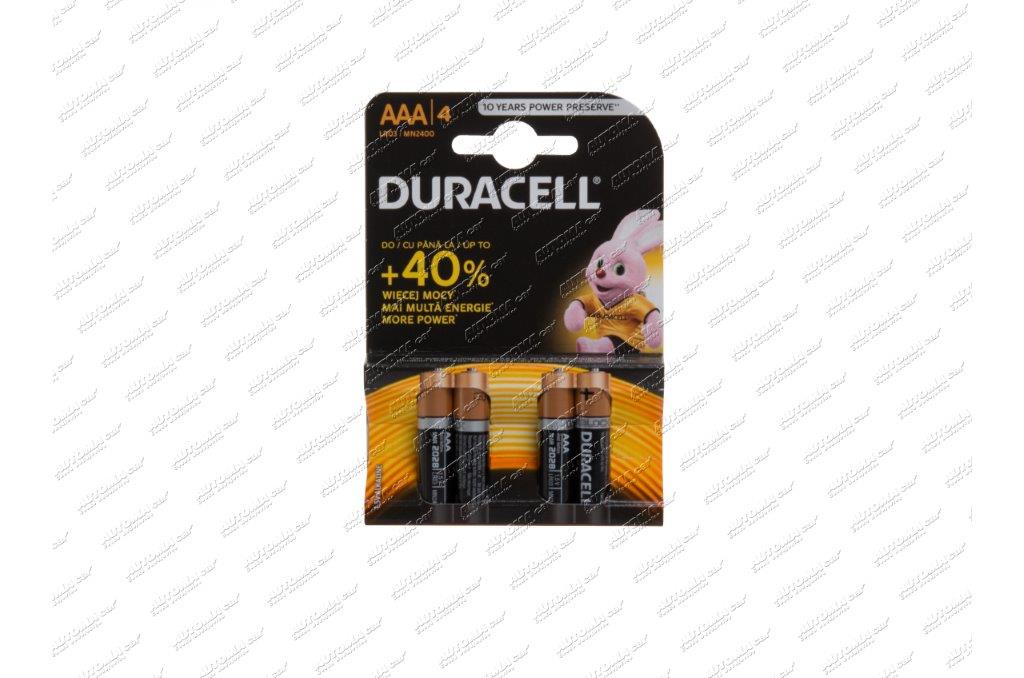 Baterie Duracell 1,5V AAA ( LR03 ) 4ks