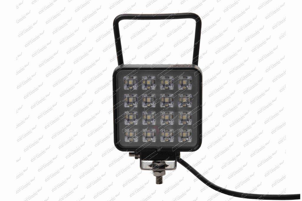 Světlomet pracovní LED 10-30V 16W 1 400lm 90x90x35mm s vypínačem