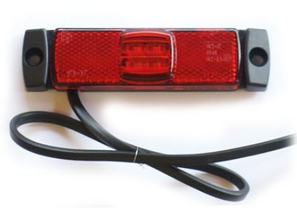 Svítilna červená LED 12/24V