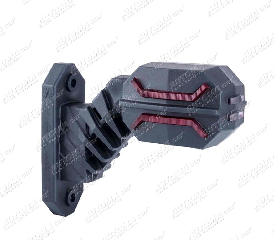 Svítilna červeno/bílo/oranžová LED 12/24V 135mm pravá Horpol