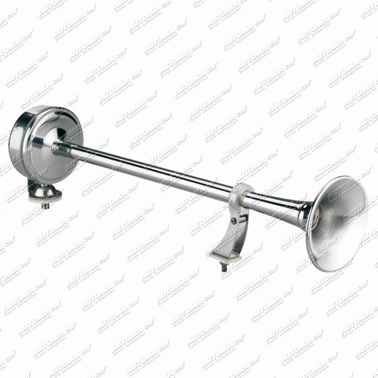 Houkačka 24V elektrická nerezová 470mm 119dB nízký tón