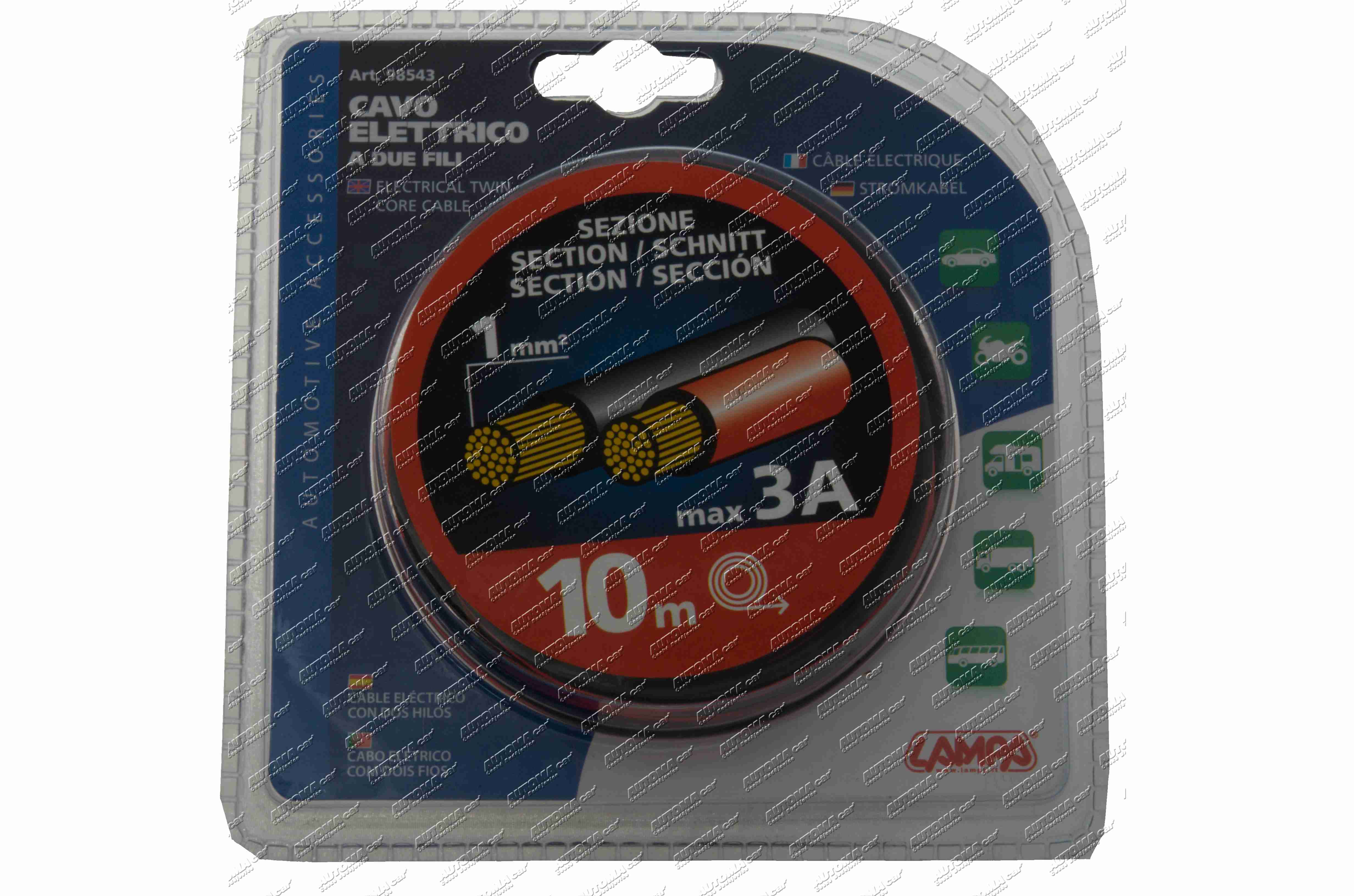 Kabel 2 žilový CYA 2x1mm² dvojlinka balení 10m 3A max