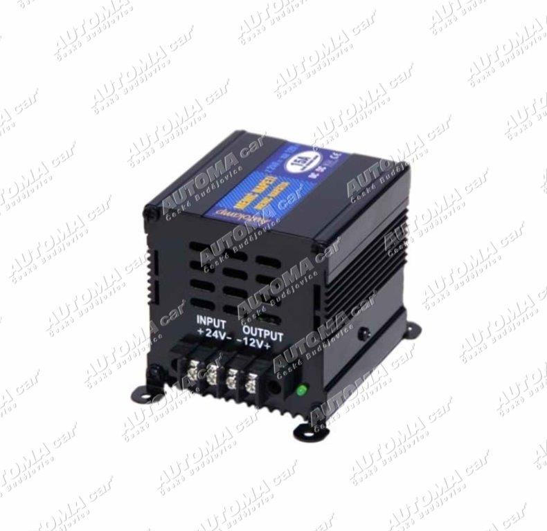 Měnič 24/12V 20A / 15A trvale