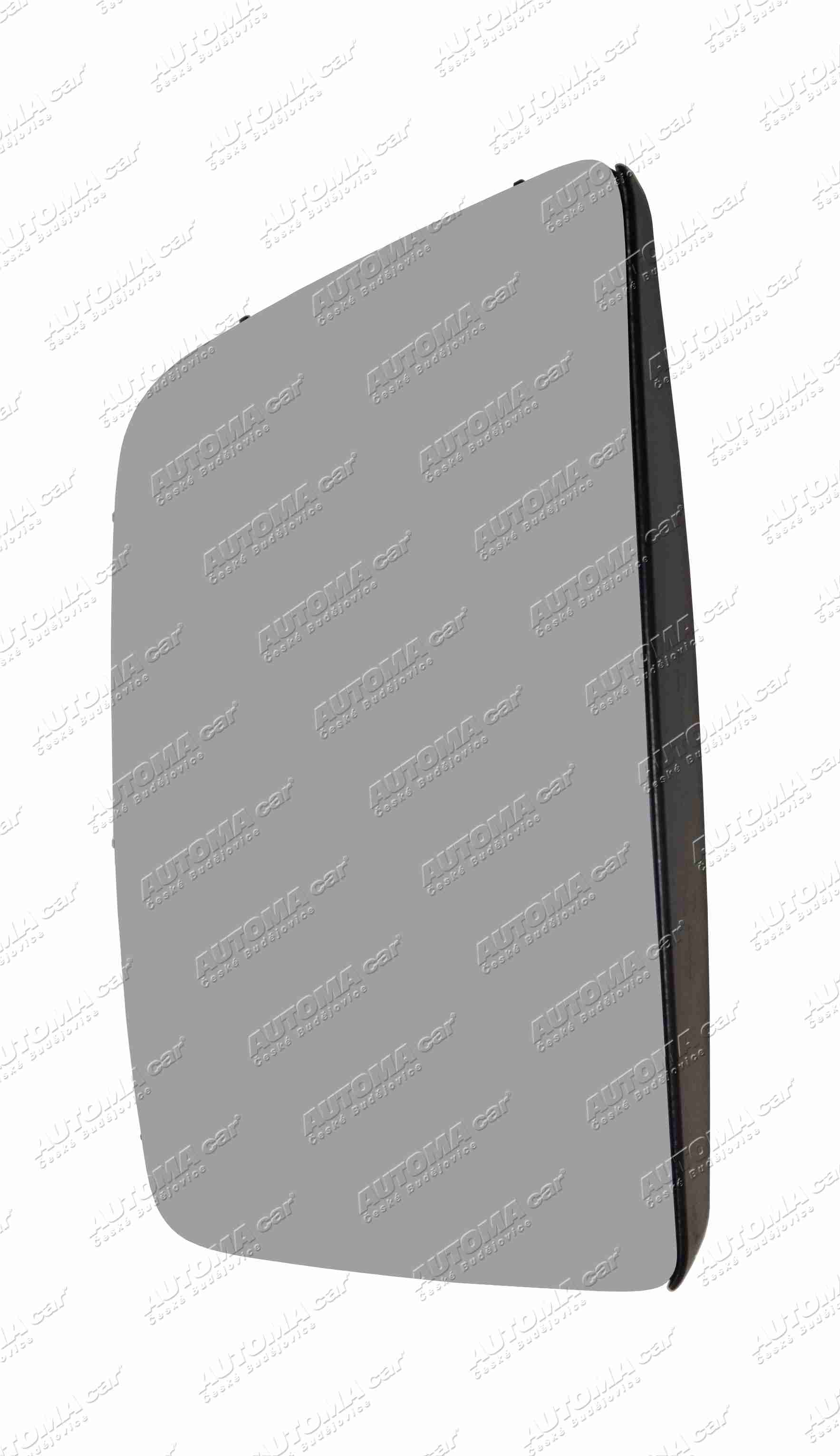 Sklo zrcadla 24V, Daf XB, RVI E-tech, Volvo FL/FE od 2024 velké levé 387x205mm  