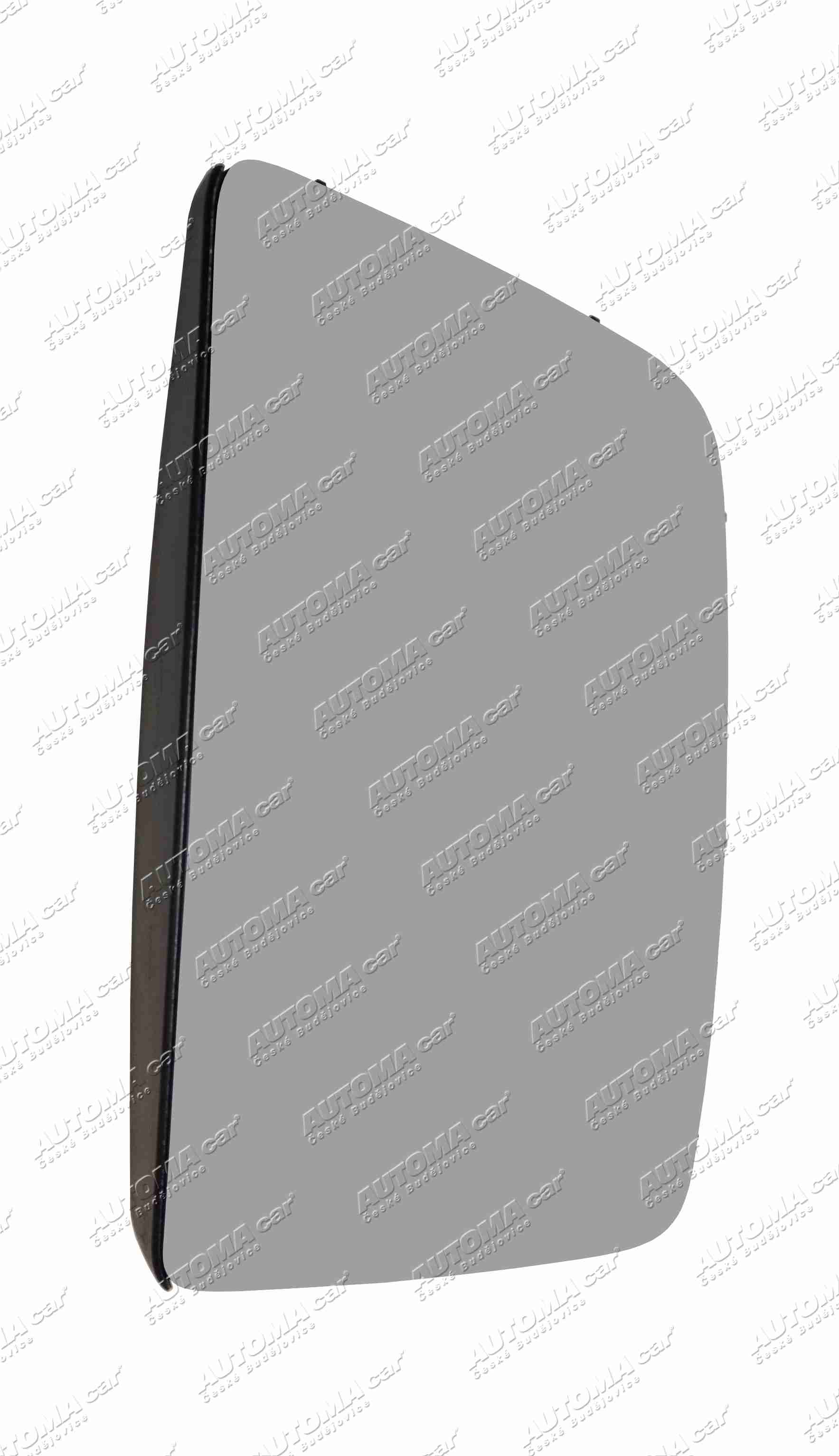 Sklo zrcadla 24V, Daf XB, RVI E-tech, Volvo FL/FE od 2024 velké pravé 387x205mm  