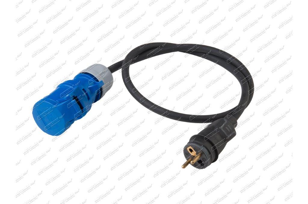 Adaptér - zástrčka 230V / zásuvka CEE 230V - 16A s kabelem 3x2,5 délka 1m