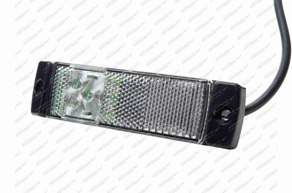 Svítilna bílá LED 12/24V s kabelem 0,5m
