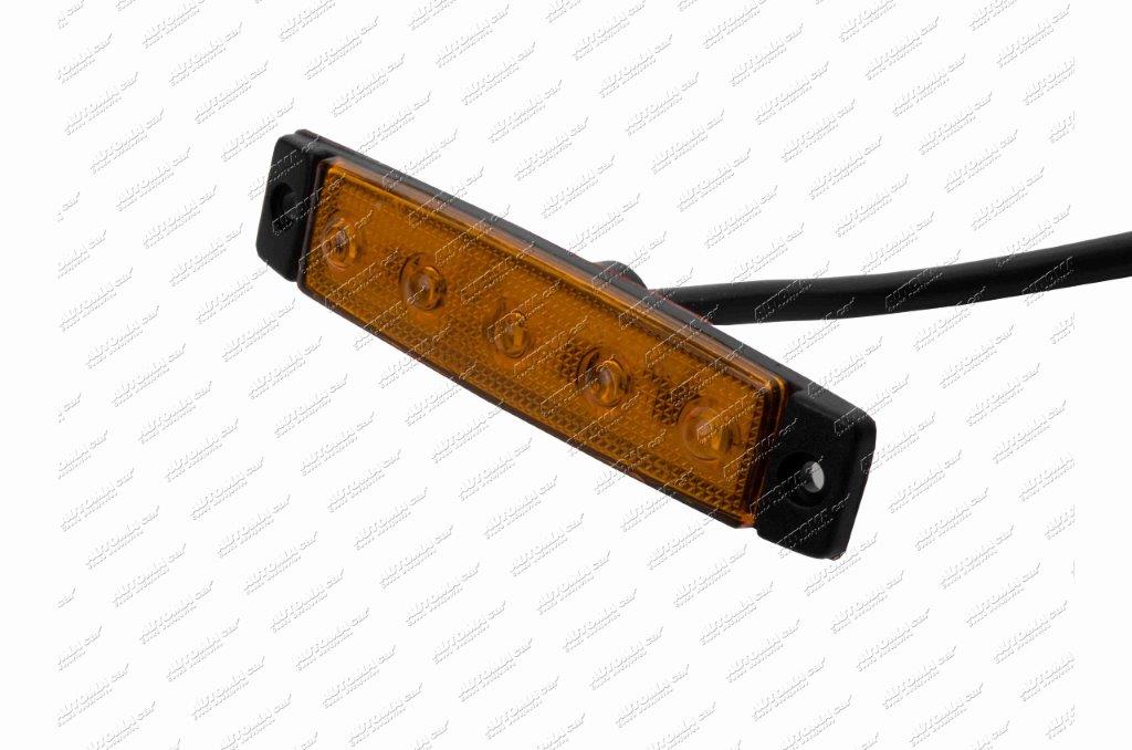 Svítilna poziční oranžová LED 12/24V PRO-FLAT