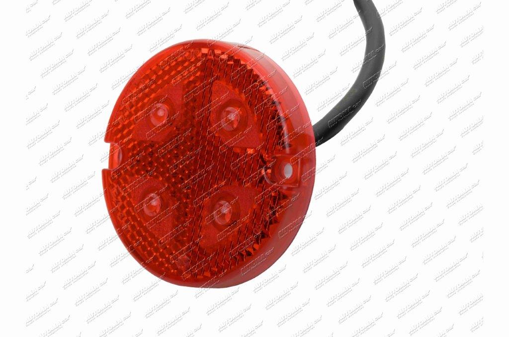Svítilna poziční červená LED 12/24V Pro-Button 