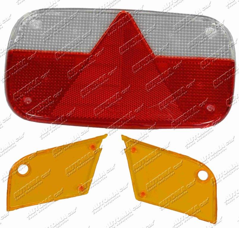 Sklo svítilny koncové Multipoint III levé / pravé