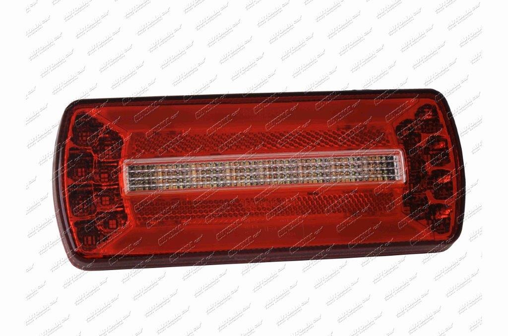 Svítilna koncová LED PRO-RAIL 5F 12/24V levá se spodním osvětlením SPZ