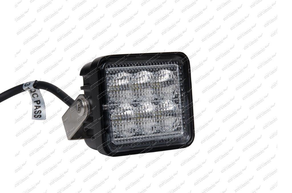 Světlomet pracovní LED 9-32V/18W 1500lm PRO-POWER-FIELD 75x70mm s vypínačem