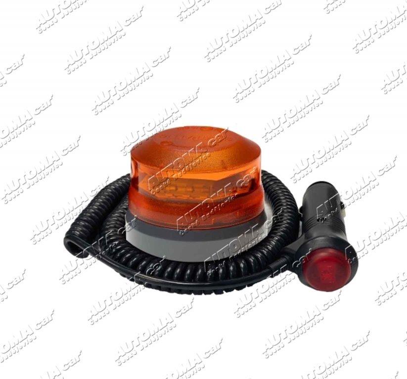 Maják oranžový 12/24V LED ECE R65/ R10 PRO-MICRO--FLASH Ø 70mm magnet