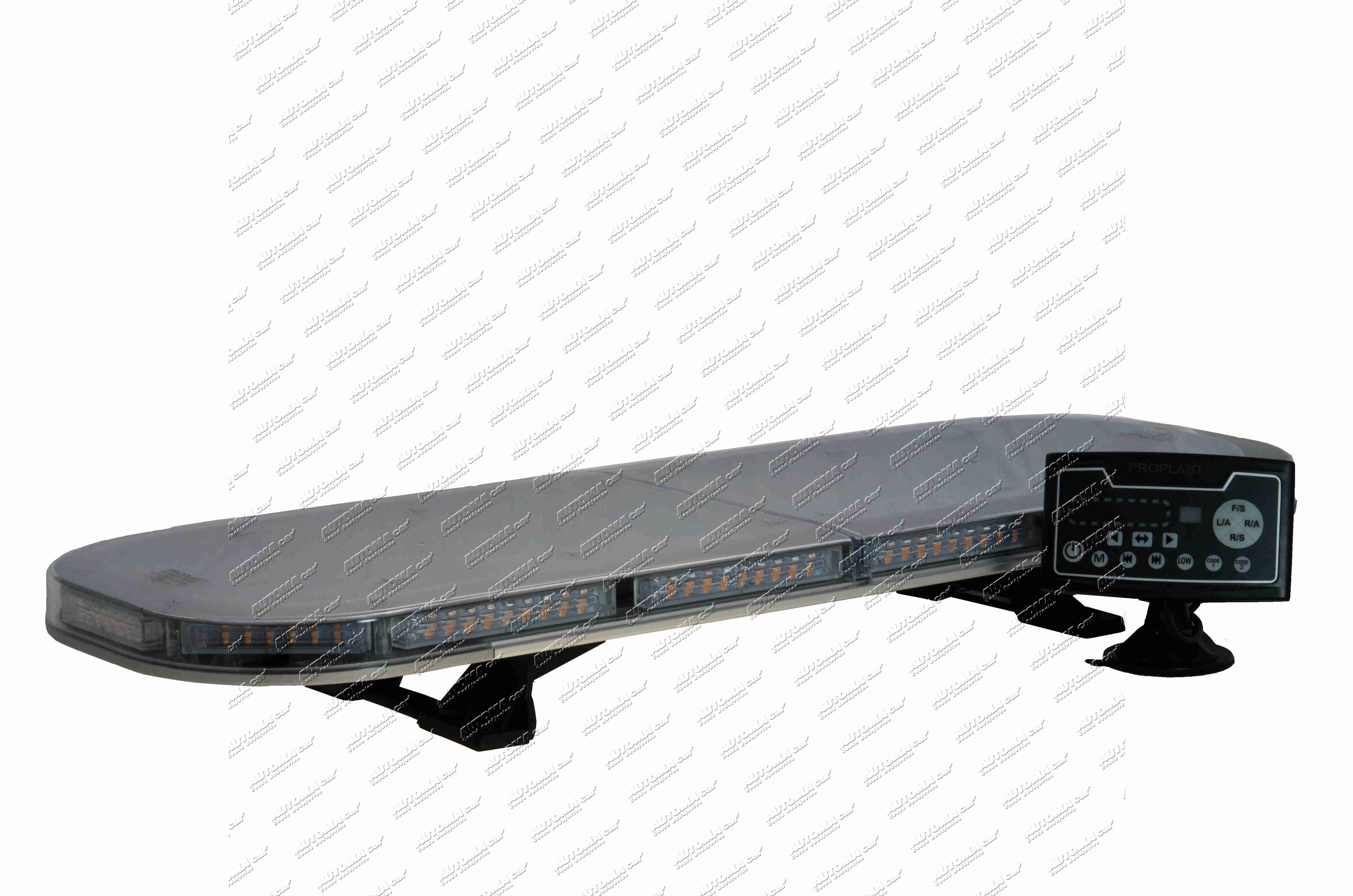 Maják oranžový LED12/24V rampa 852mm s ovládáním šířka 300mm, výška 39 / 91mm PRO-MULTI-BAR II
