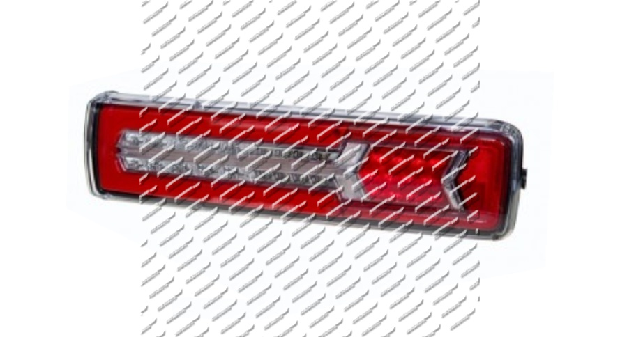 Svítilna koncová LED 24V PRO-ARROW XL levá se sekvenční směrovkou