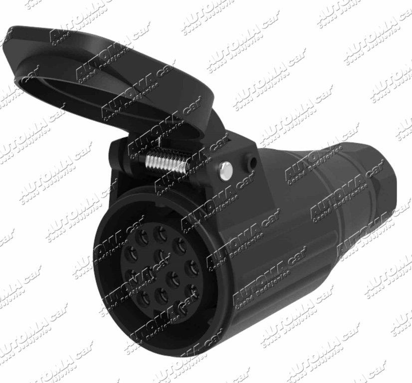 Zásuvka 13-pol  12V na kabel