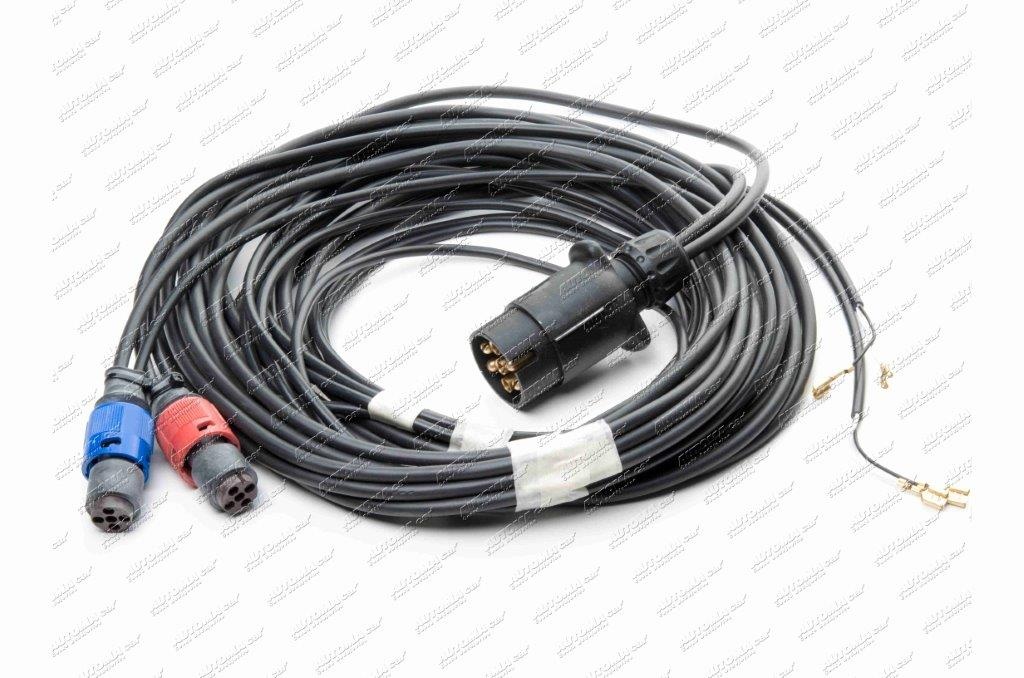 Kabeláž přívěsného vozíku 7.pól. 4,85m + 2x kabel 3,45m 2x0,5mm²