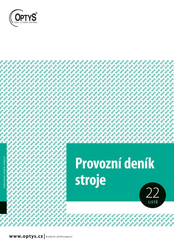 Tiskopis provozní deník stroje A4