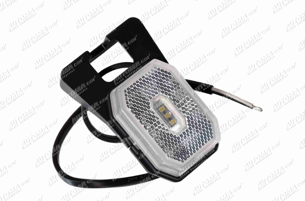 Svítilna poziční bílá LED 12-36V s držákem