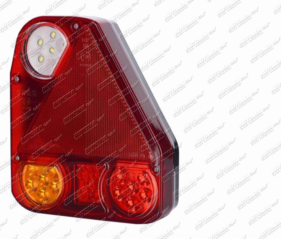 Svítilna koncová LED 12/24V pravá s couvačkou bez SPZ Horpol