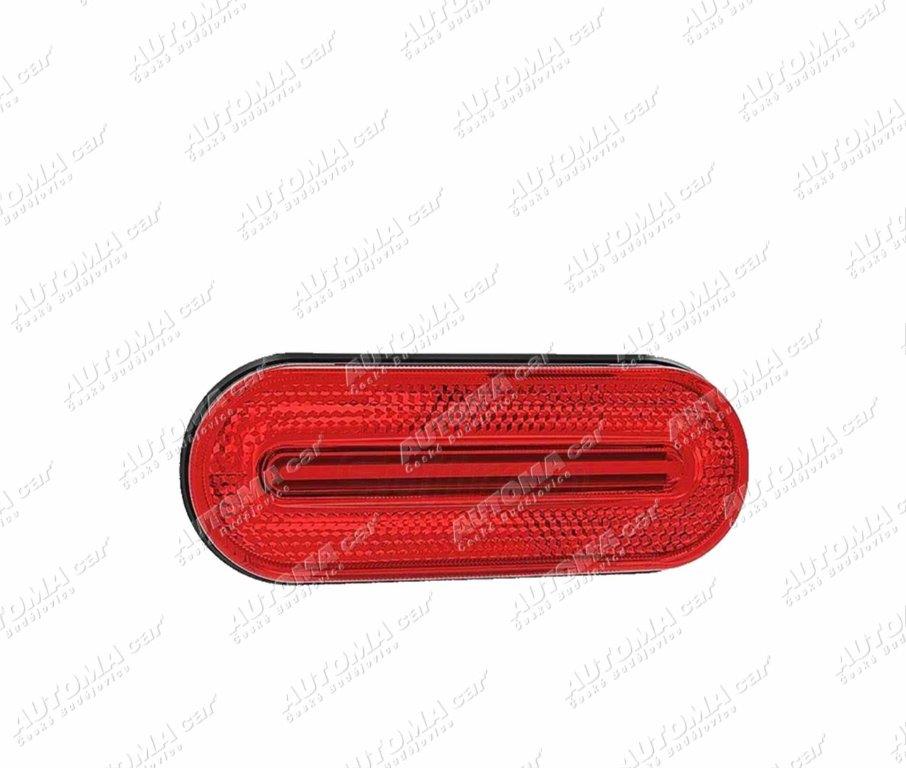 Svítilna poziční LED 12/24V červená 126x51mm Fristom