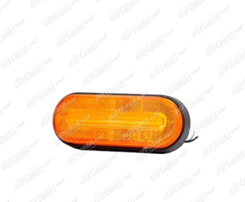 Svítilna poziční LED 12/24V oranžová 126x51mm Fristom