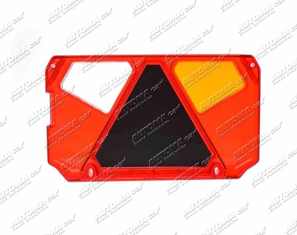 Sklo svítilny koncové pravé WAŠ s couvačkou a výřezem na SPZ