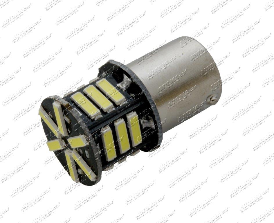 Žárovka LED 12V/21W čirá BA15s 21 SMD 7020 