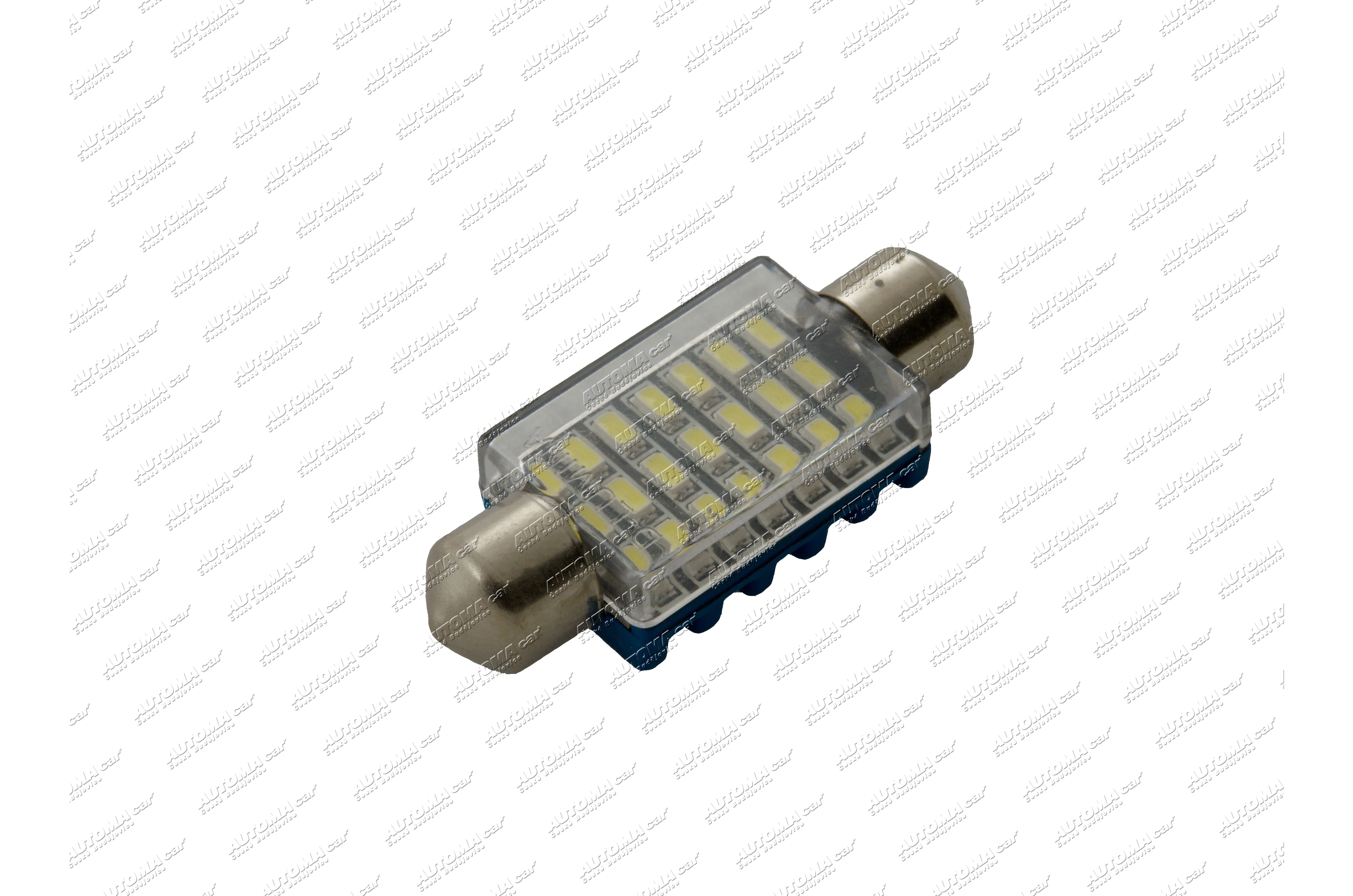 Žárovka LED 12V 21LED/3014SMD sufit 39mm čirá