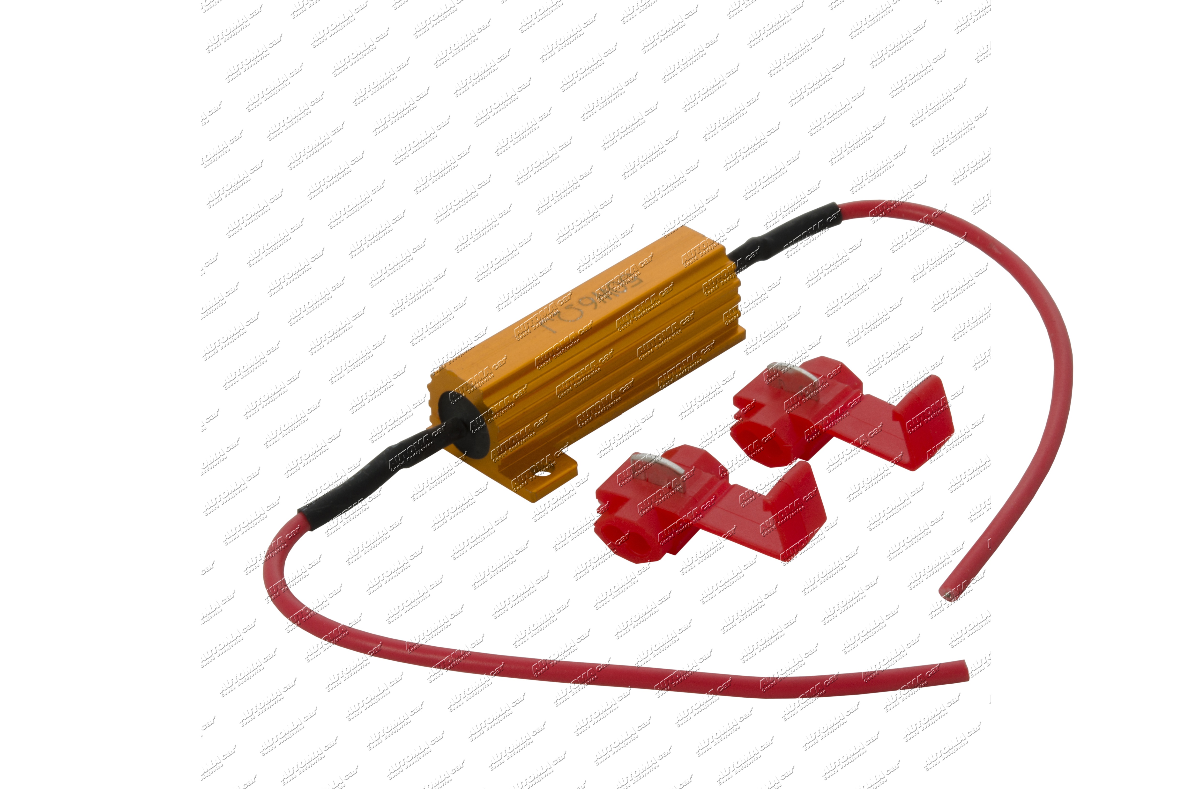 Odpor pro eliminaci chybových hlášení 12V 50W-6,3ohm- spotřeba 30W (připojit na + a ukostřit) 