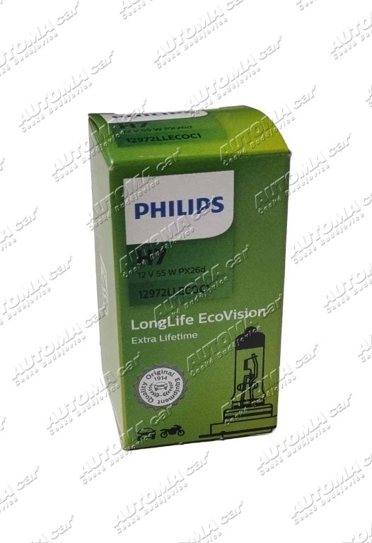 Žárovka 12V/H7  55W Philips EcoVision Lifetime 4x