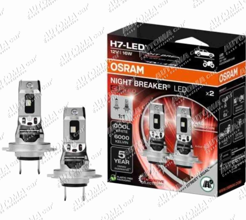 Žárovka LED 12V/H7 16W NIGHT BREAKER SPEED OSRAM set 2ks