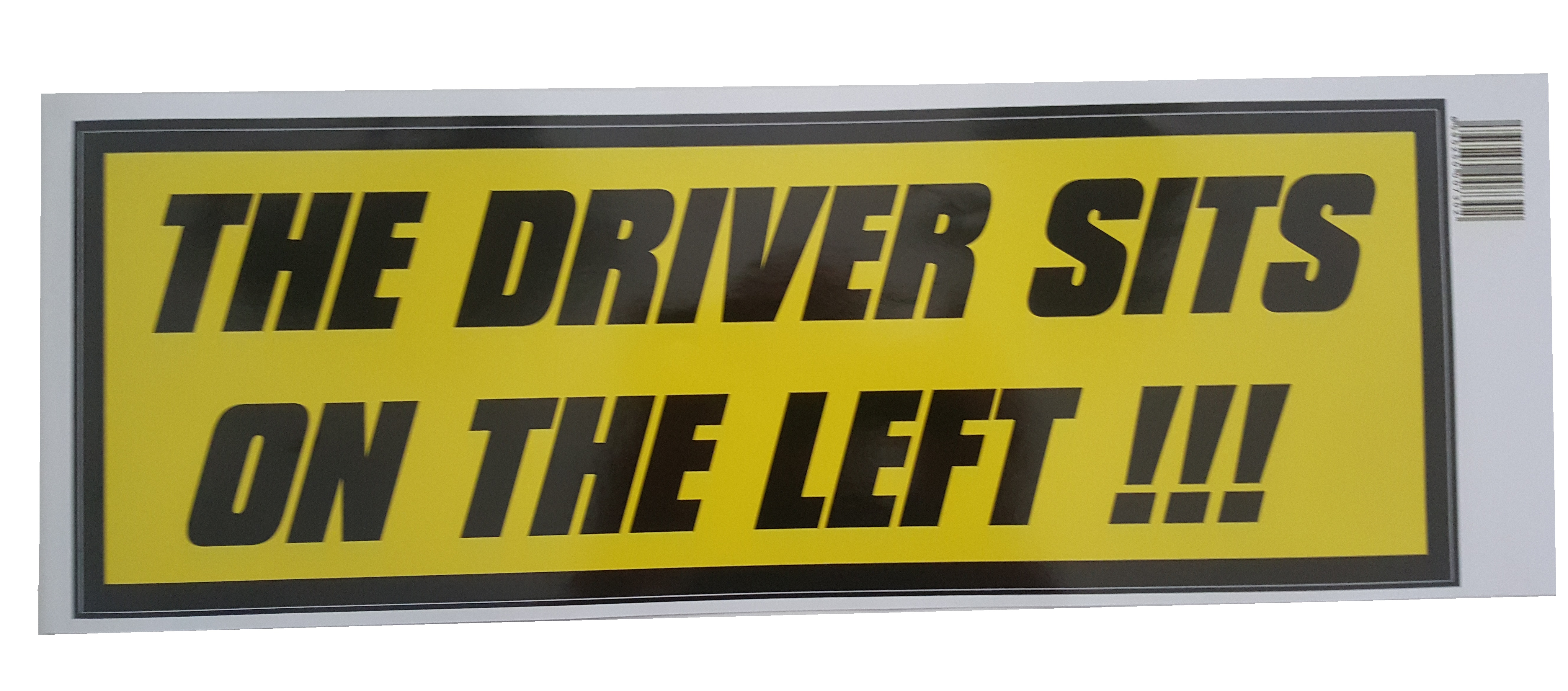 Samolepka levostranné řízení samolepící