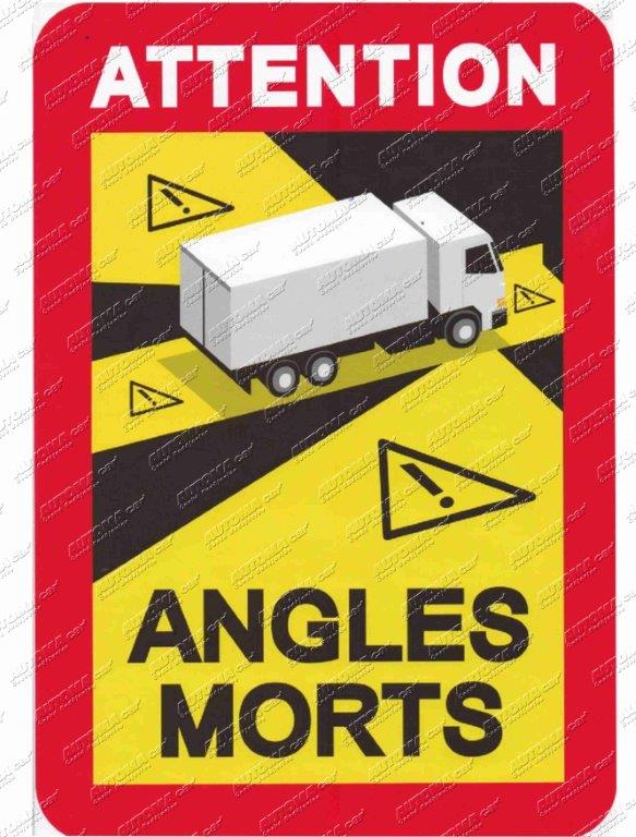 Tabule mrtvý úhel pro vozidla nad 3,5t 17x25cm povinná ve Francii od 1.1 2021 magnetická