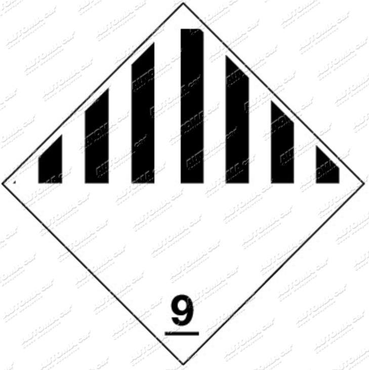 Tabule hořlavé látky tř.9 300x300mm