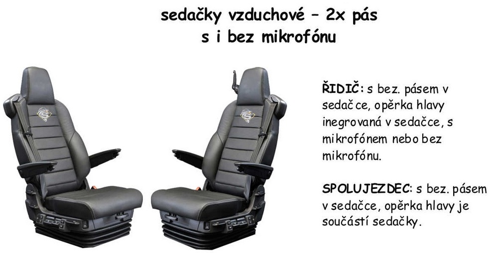 Potah sedačky Scania od 2013 i 2017  manšestrová látka