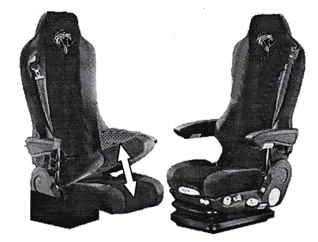 Potah sedačky MB Actros MP II/III manšestrová látka