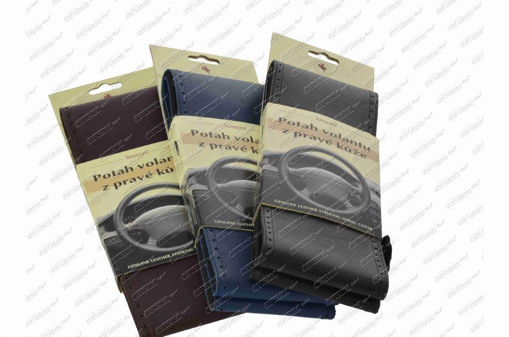 Potah na volant kožený A/ Ø 36,5-39cm barevný